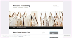 Desktop Screenshot of preciosoforecasting.com